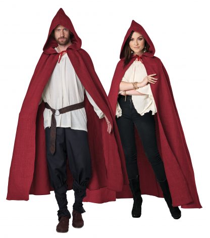 Red Hooded Cloak Adult Costume