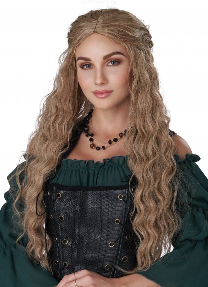 Dirty Blonde Renaissance Maiden Wig