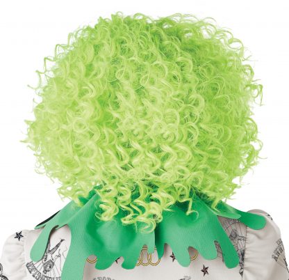 Green Corkscrew Clown Curls Wig