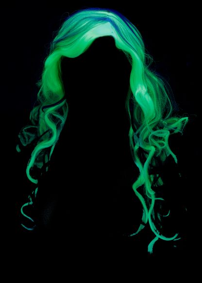 Glow In The Dark Ghost Adult Wig