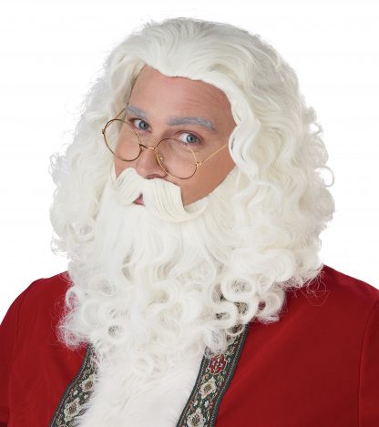 Santa Wig And Beard Set Includes Moustache