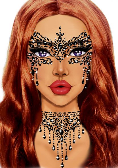 Masquerade Adhesive Face Jewels Sticker