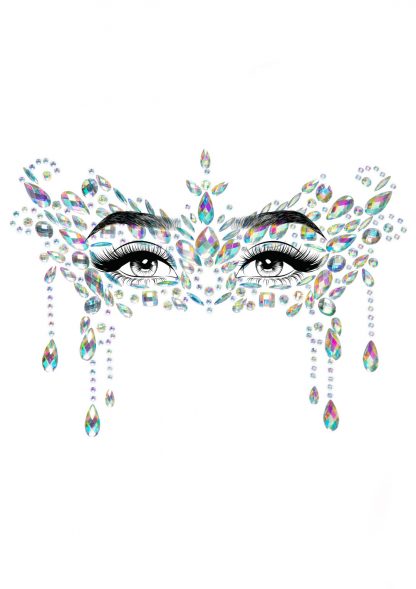 Masquerade Adhesive Face Jewels Sticker