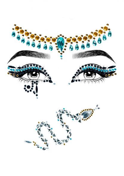 Cleopatra Adhesive Face Jewels Sticker