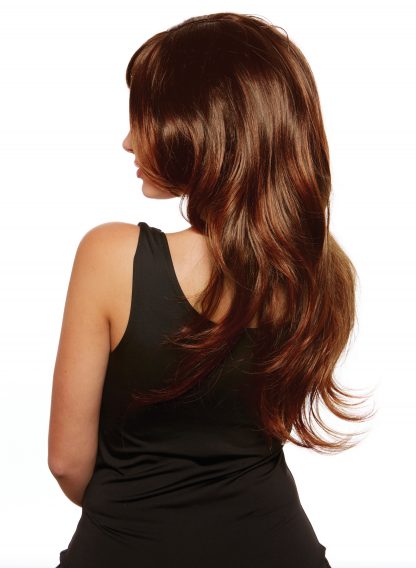 Auburn/Red Faux Ombre Long Layered Wig