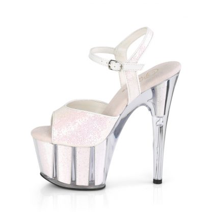 ADORE-710G Ankle Strap Sandals with Glitter Inserts