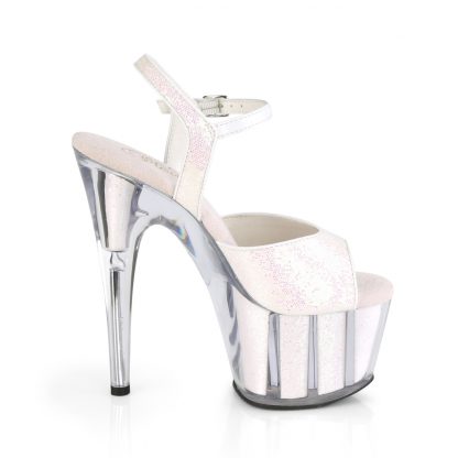 ADORE-710G Ankle Strap Sandals with Glitter Inserts