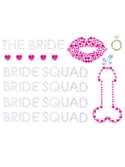 Bride Squad Adhesive Body Jewels Stickers