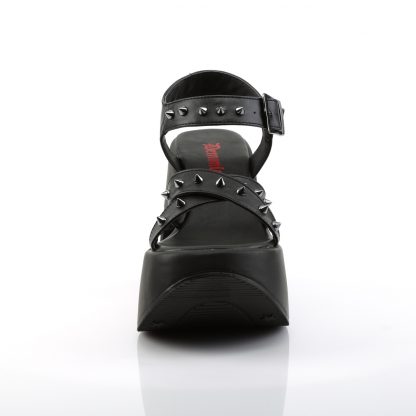Demonia DYNAMITE-02 5" Star Cutout Platform Wedge Ankle Strap Sandal