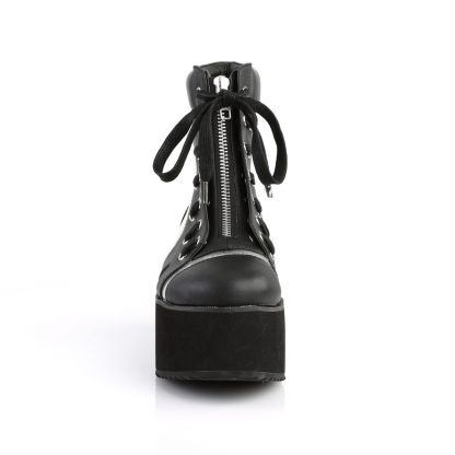 Demonia GRIP-102 2 3/4" PF Ankle Boot Front Zip