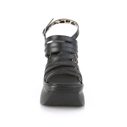 Demonia PACE-33 4 1/2" Wedge Platform Strappy Slingback Sandal