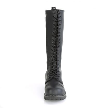 Demonia RIOT-20 20 Eyelet Unisex Steel Toe Knee Boot Rubber Sole