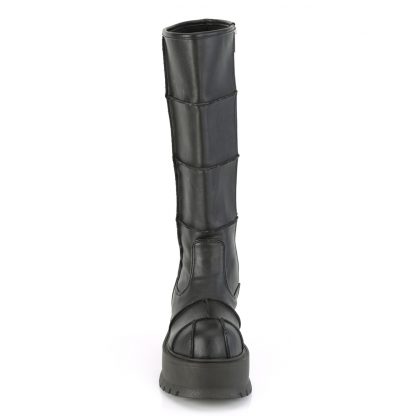 Demonia SLACKER-230 2" PF Knee High Boot Side Zip