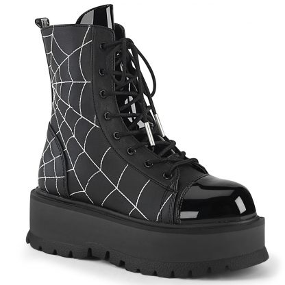 Demonia SLACKER-88 2" PF Lace-Up Ankle Boot