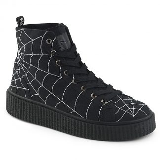 Demonia SNEEKER-250 1 1/2"PF Round Toe Lace-Up Front High Top Creeper Sneaker