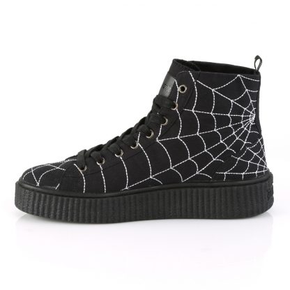 Demonia SNEEKER-250 1 1/2"PF Round Toe Lace-Up Front High Top Creeper Sneaker