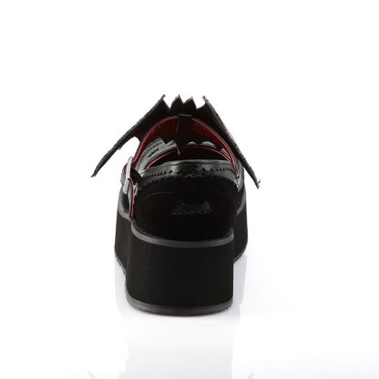 Demonia SPRITE-09 2 1/4" PF Mary Jane with Bat on Ankle Strap