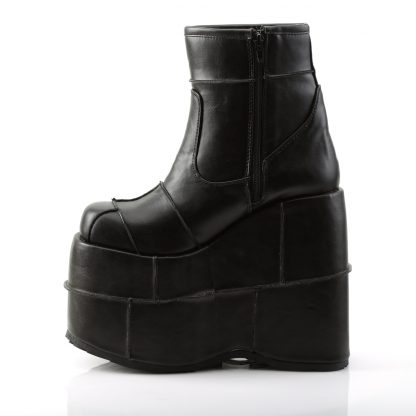 Demonia STACK-201 7" PF Ankle Boot Side Zip