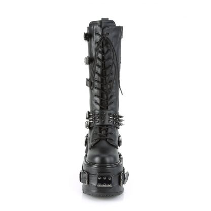 Demonia SWING-327 5 1/2" PF Lace-Up Mid-Calf Boot Side Zip