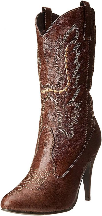 418-COWGIRL 4" Heel Ankle Cowgirl Boot