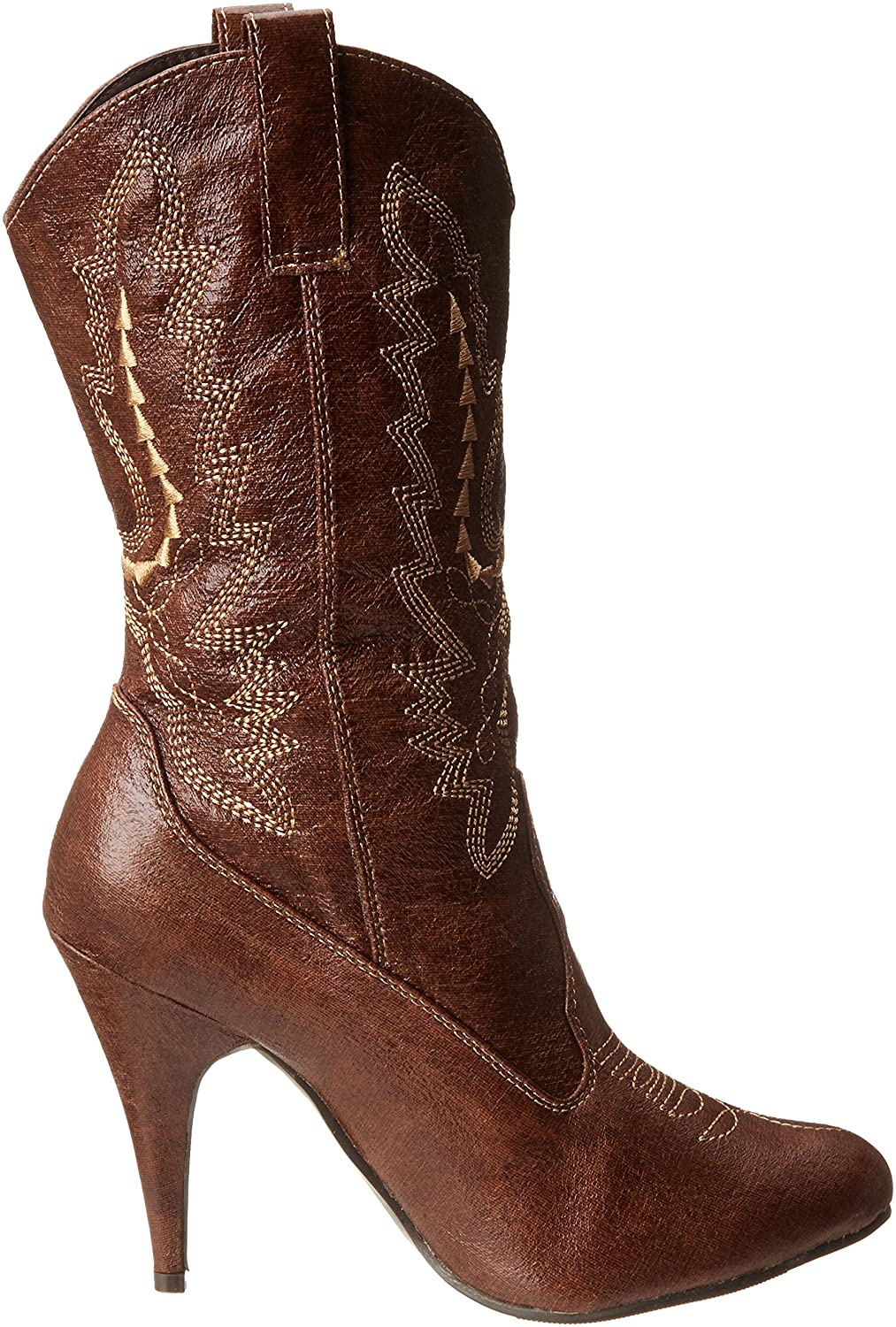 418 Cowgirl 4 Heel Ankle Cowgirl Boot