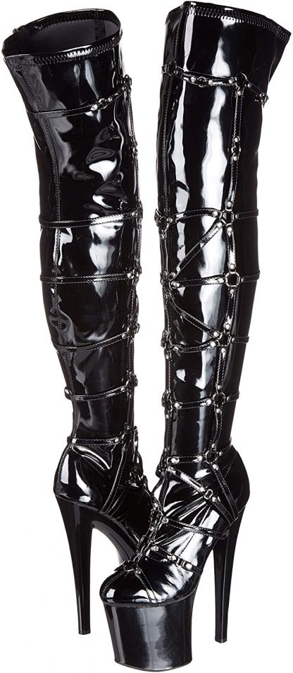 821-METRO 8" Thigh High Boot With Rings
