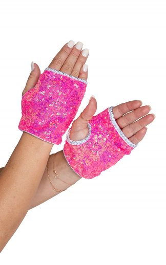 6042 Open Finger Sequin Gloves