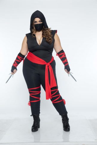 4 PC Deadly Ninja Costume