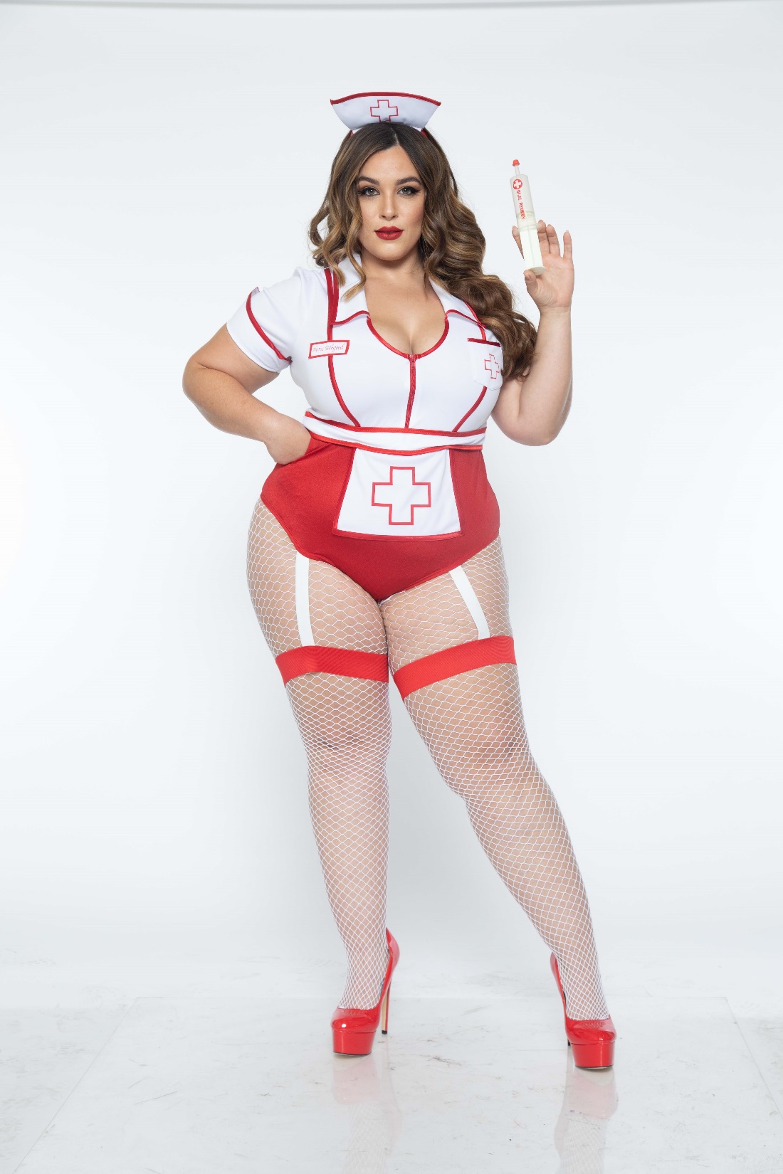 Sexy Nurse Feelgood, Women's Costume Bodysuit