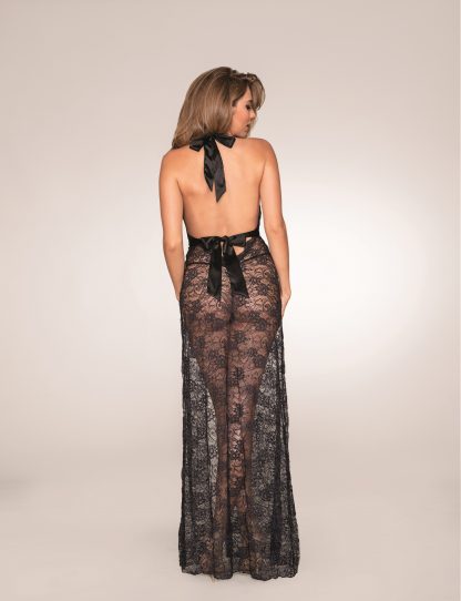 Lace Halter Gown