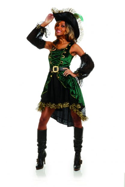 Women's Emerald Pirate Costume