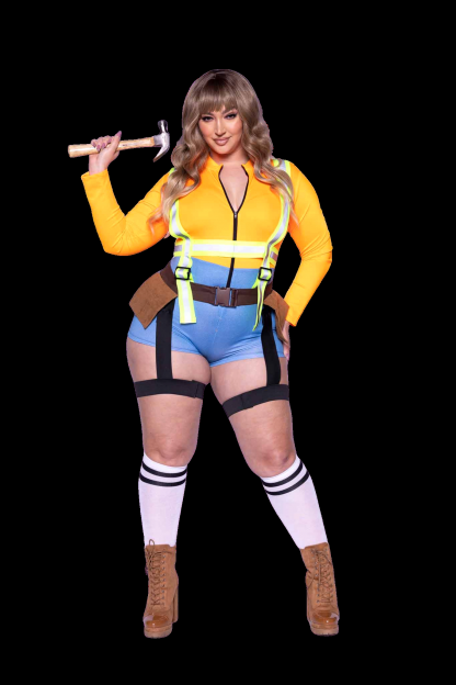 2 PC Nailed It Construction Worker Costume