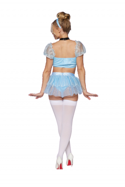 4 PC Glass Slipper Cinderella Costume