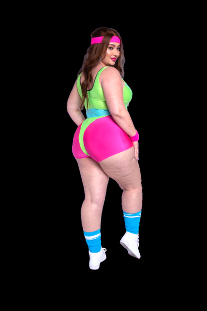 5 PC 80s Workout Hottie Costume