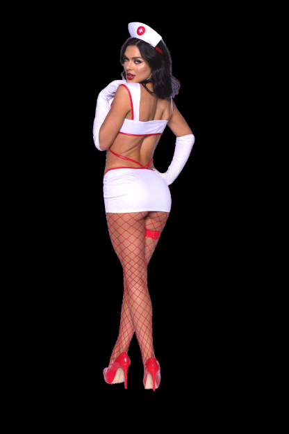 4 PC Heartstopping Nurse Costume