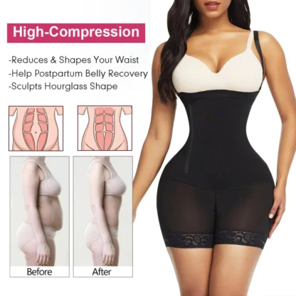 Women Shapewear Seamless Detachable Straps Triple Control Slimmer Tummy control Body Shaper