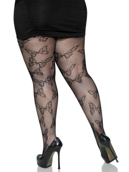 Plus Butterfly Fishnet Tights 1412X