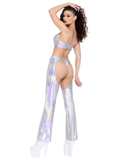 6255 Hologram Chaps with Belt